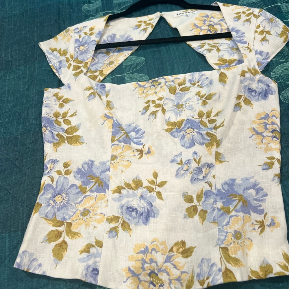 Reformation Vintage Floral Crop Top